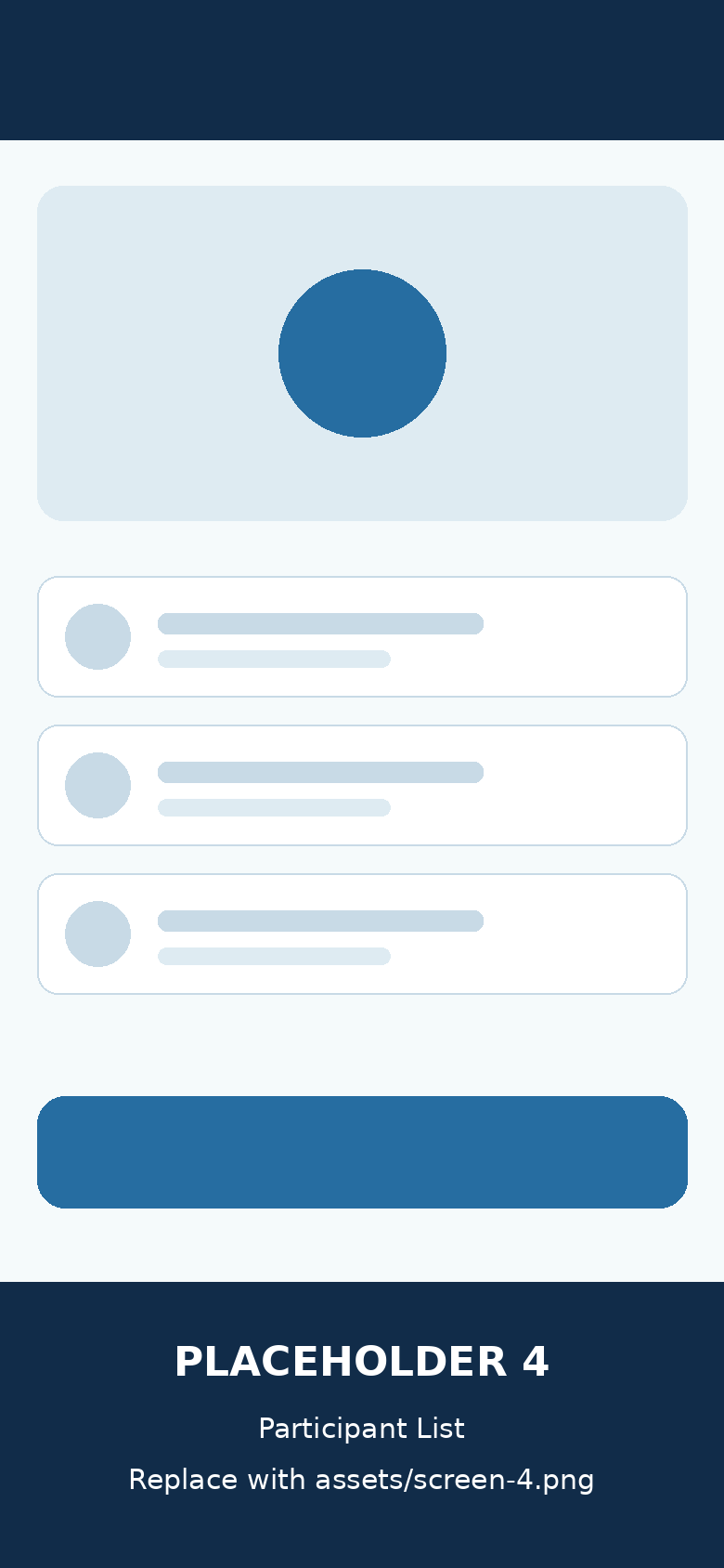 Participant list screen — sample image